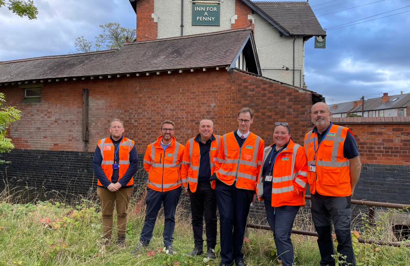 STW & Tom Randall MP visit Ouse Dyke, Carlton