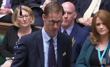 Tom Randall MP during the Prime Minister’s Questions on Wednesday, 15th September 